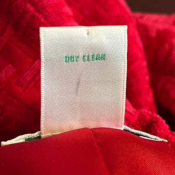 Laura Ashley Woman Jacket 1X Red Blazer Button Front Textured Long Sleeve Lined - Picture 8 of 8